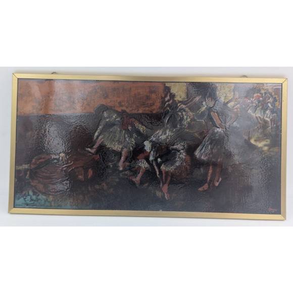 Glassmasters Stained Glass Art Sun Catcher Dancers in the Green Room Edgar Degas - Picture 8 of 8